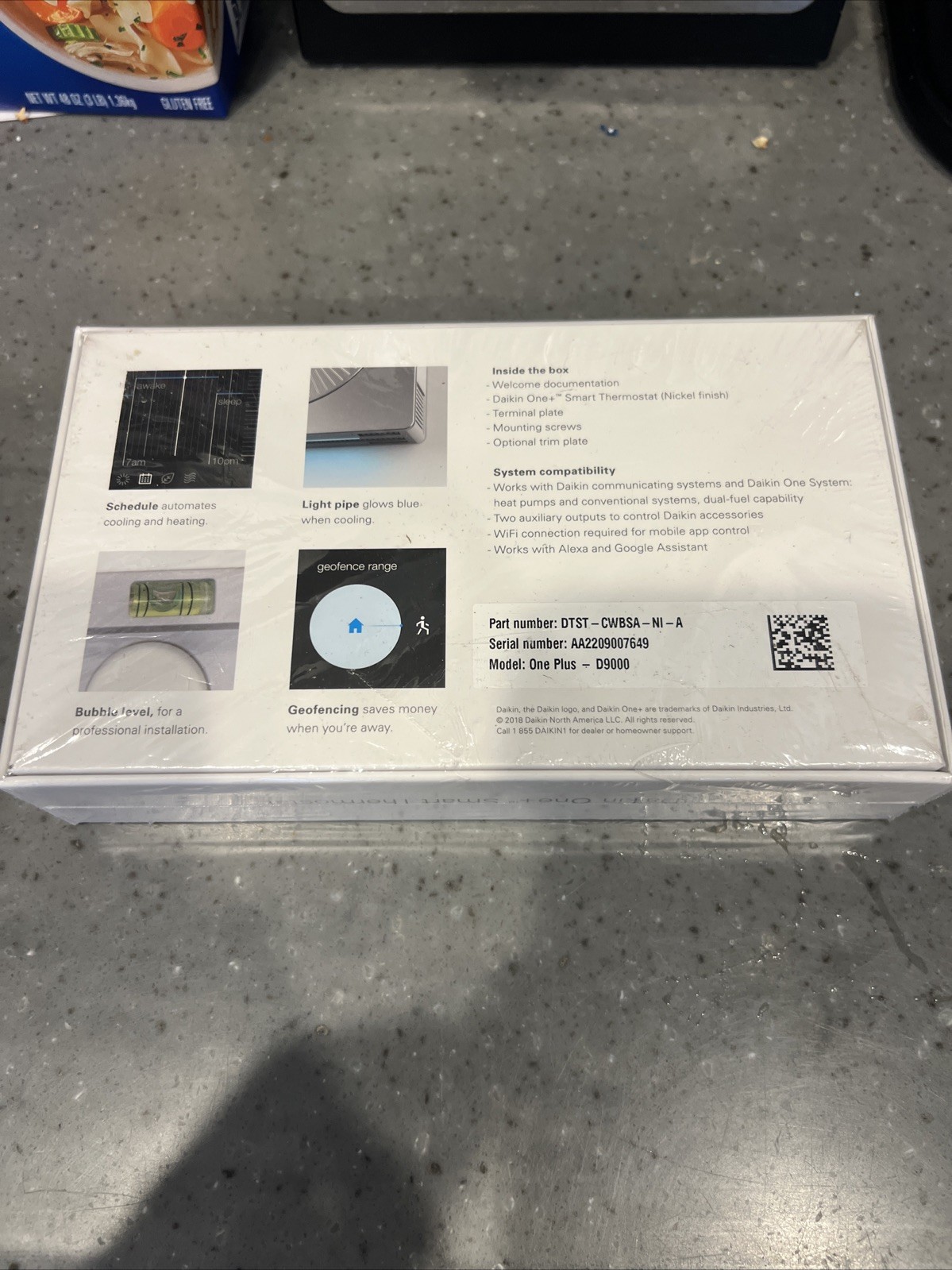 Daikin one + smart thermostat, DTST-CWBSA-NI-A, One Plus-D9000 gallery