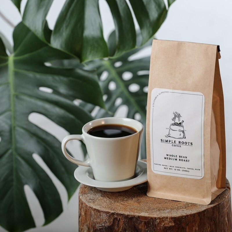 Colombian Supremo(17/18) Coffee Beans, Ground - Medium Roast, 12 oz, 2lb, 5lb gallery