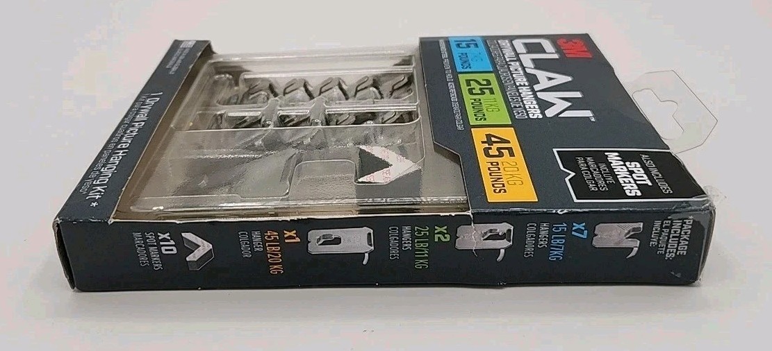 3M Claw Drywall Picture Hanging Set 45 lb 10 pc gallery