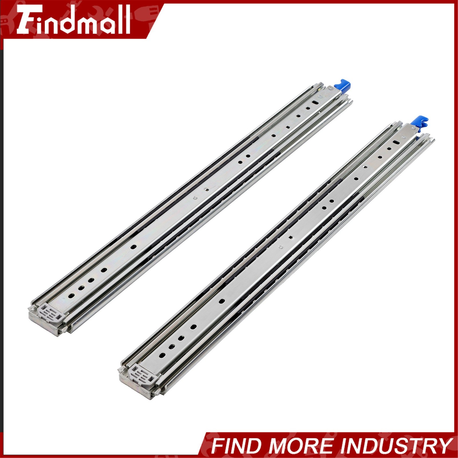 Findmall Heavy Duty 26" Drawer Slides w/Lock 500lb - Full Extension Ball Bearing gallery