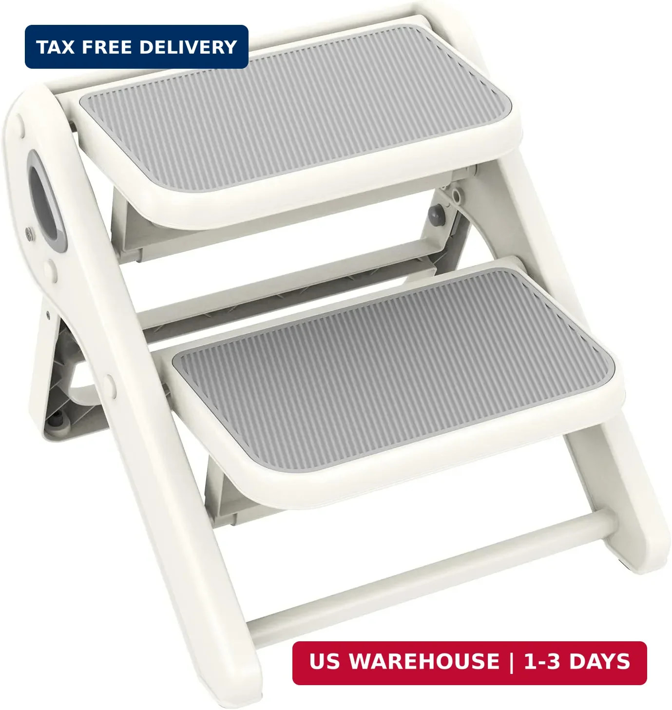 Toddler Step Stool, iNeibo 2-Step Foldable Step Stool for Kids, Widened & Thicke gallery
