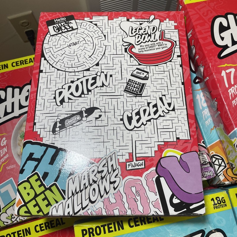 14 BOXES Ghost Protein Cereal Marshmallows PB Peanut Butter Lot BB 03/26-06/25 gallery