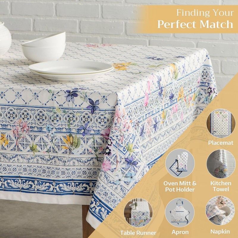 Table Cloth Rectangle Table 100 Cotton 60 X 90 Inches Tablecloth Reusable Decor gallery