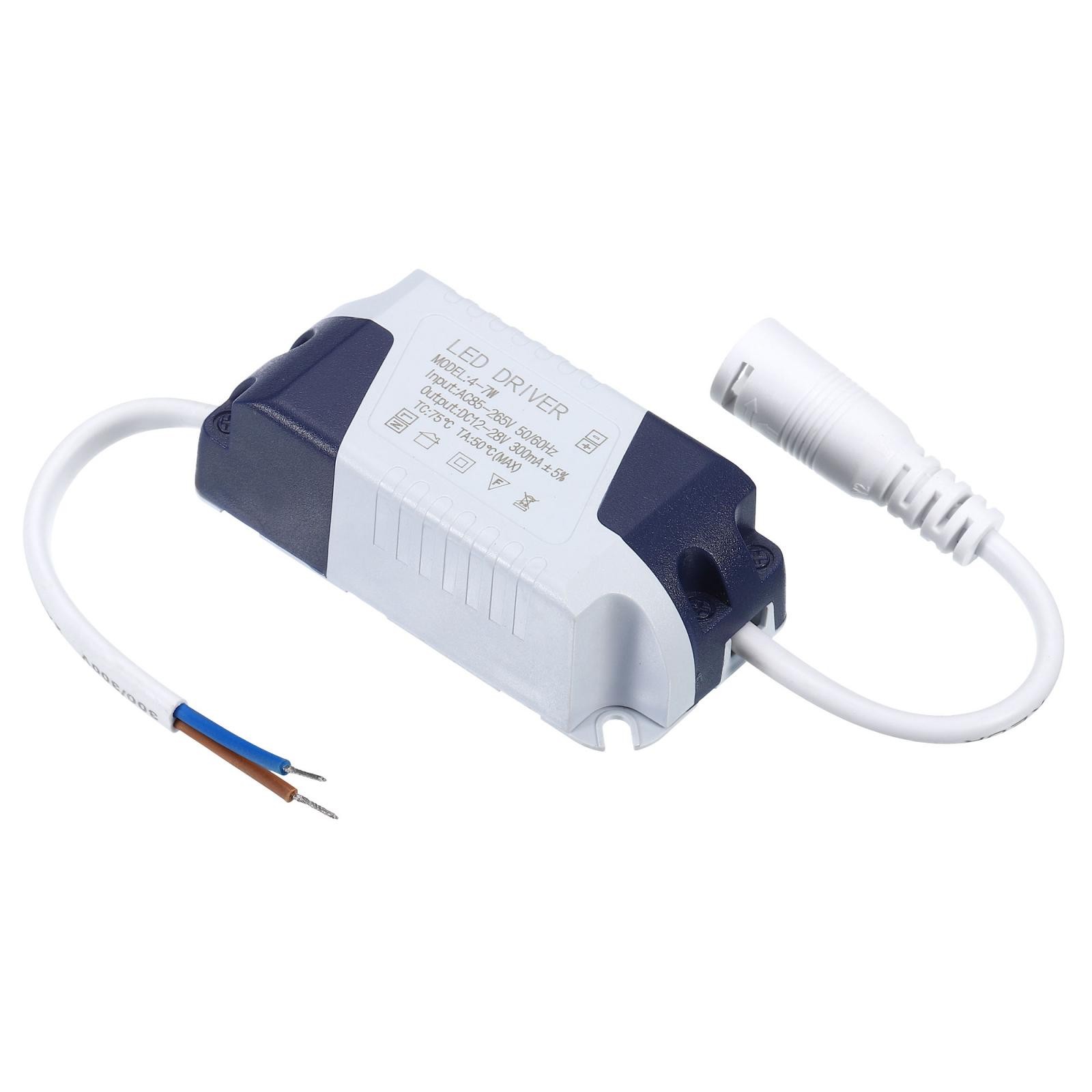 2Pcs 4-7W 300mA LED Driver AC 85-265V Output 12-28V DC Female Connector gallery
