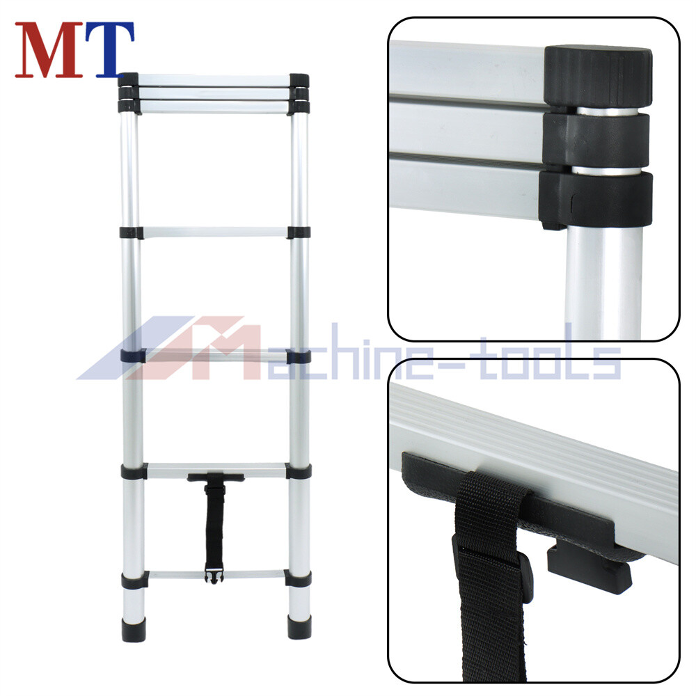 6.6FT 330lbs Aluminum Telescopic Ladder Heavy Duty Folding Extension Step Ladder gallery