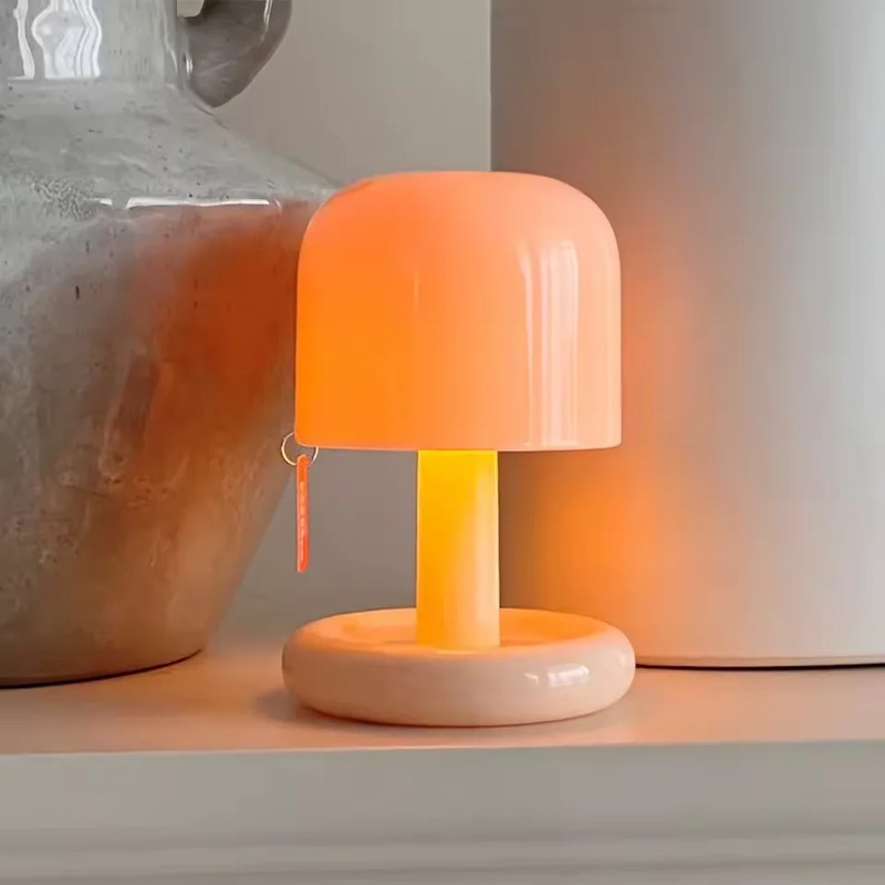 Mini Desktop Sunset Night Lamp Creative USB Rechargeable Mushroom Style Led Nigh gallery