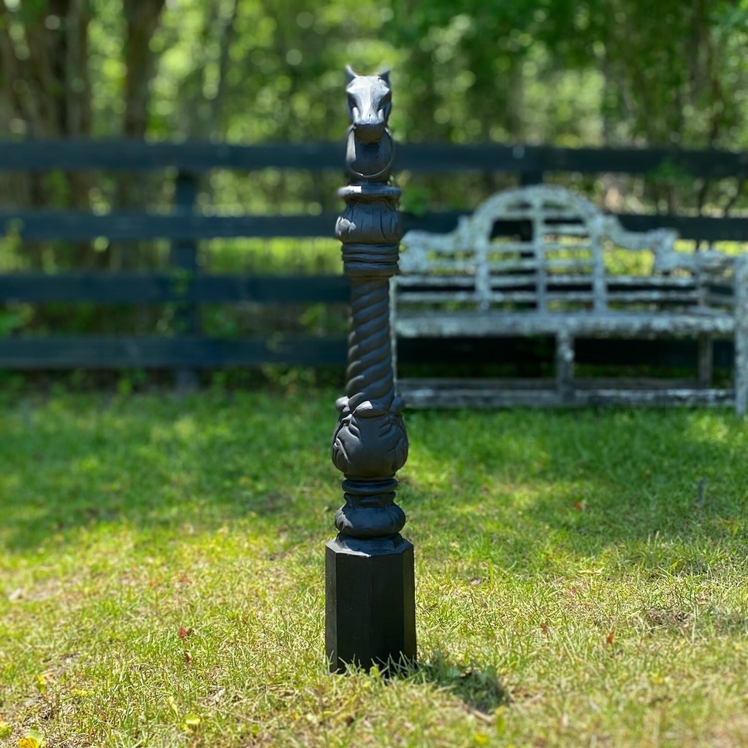 Victorian Style Horse Head Hitching Post gallery