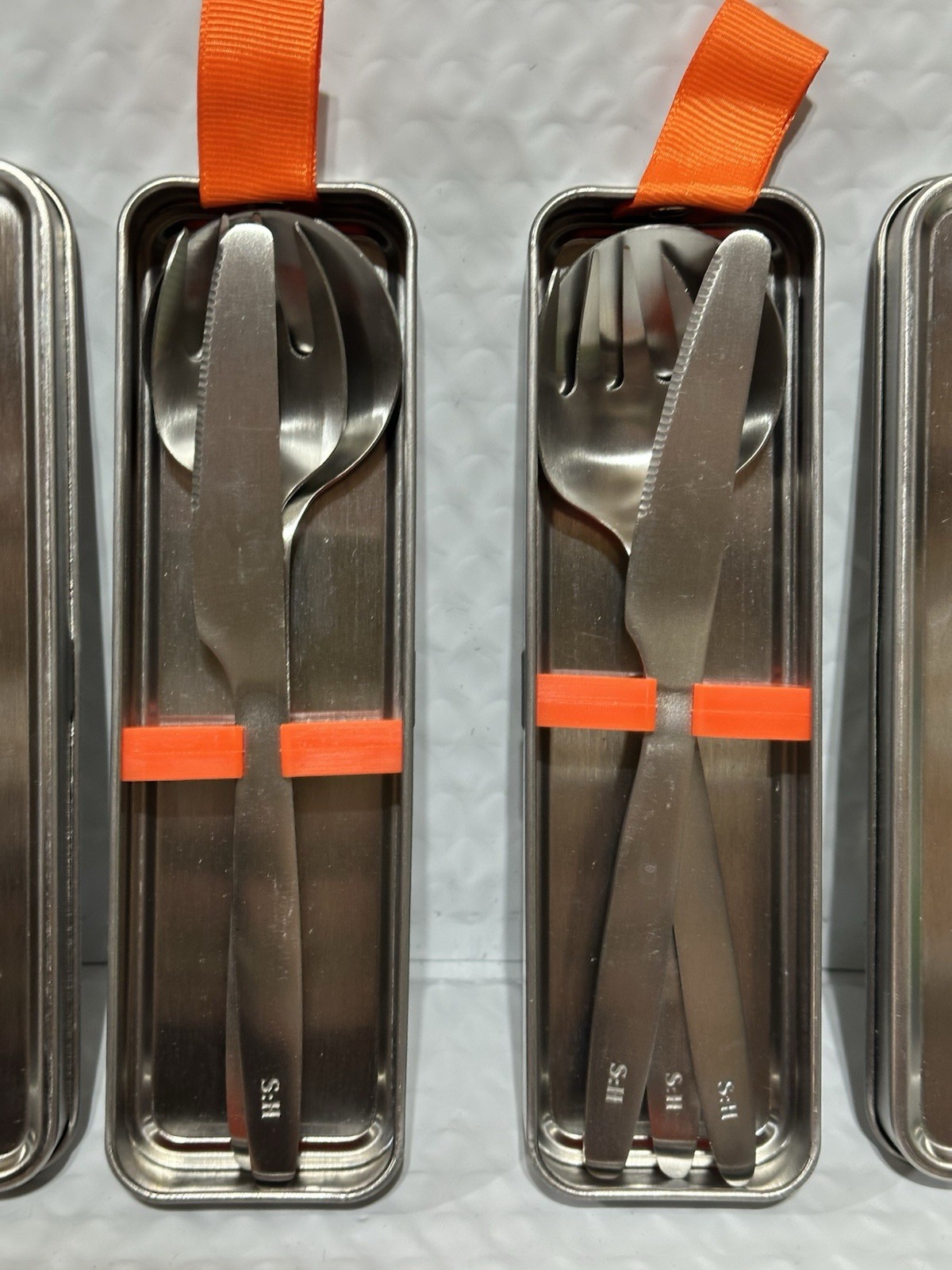 2x Small Hours Stainless Steel Utensil Traveling Cutlery Set Reusable 2 Pack gallery