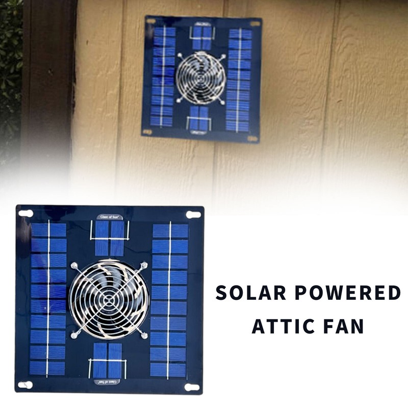 400cfm Solar Powered Attic Fan System Roof Vent Fan For Attic or Greenhouse gallery