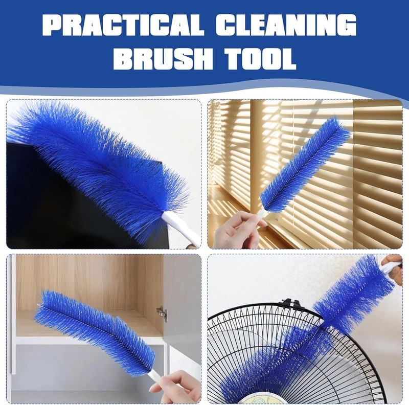 3-Pack Bendable Fan Cleaning Brush – Reusable Microfiber Duster for Fans&Curtain gallery