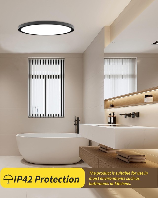1Pack 16 Inch Dimmable LED Flush Mount Ceiling Light Panel,32W 3480LM,3000K/4... gallery