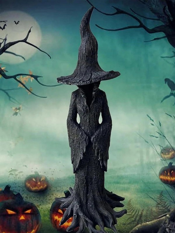 2026 Cracker Barrel Tree Witch Statue Halloween Decor Gift New in Box - 30 cm US gallery