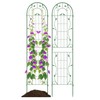 2 Pack Rustproof Metal Garden Trellis 87" x 20" Wire Lattice Panel for Patio gallery