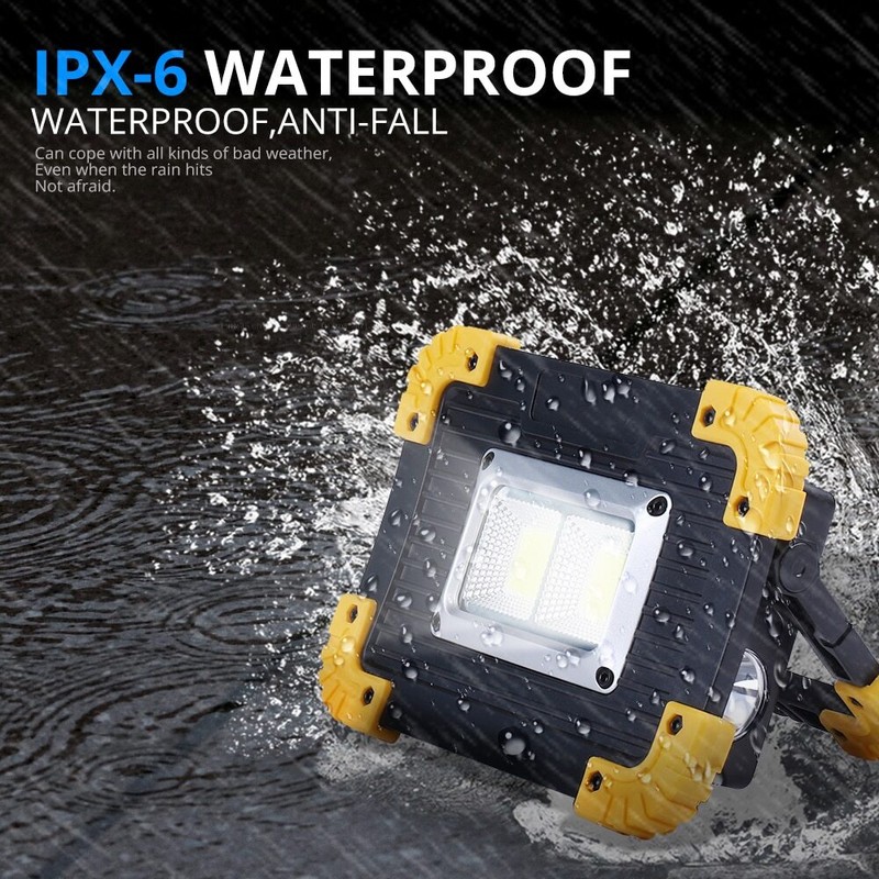 2X USB Rechargeable COB LED Work Light Lamp Floodlight Camping Emergency Torch gallery