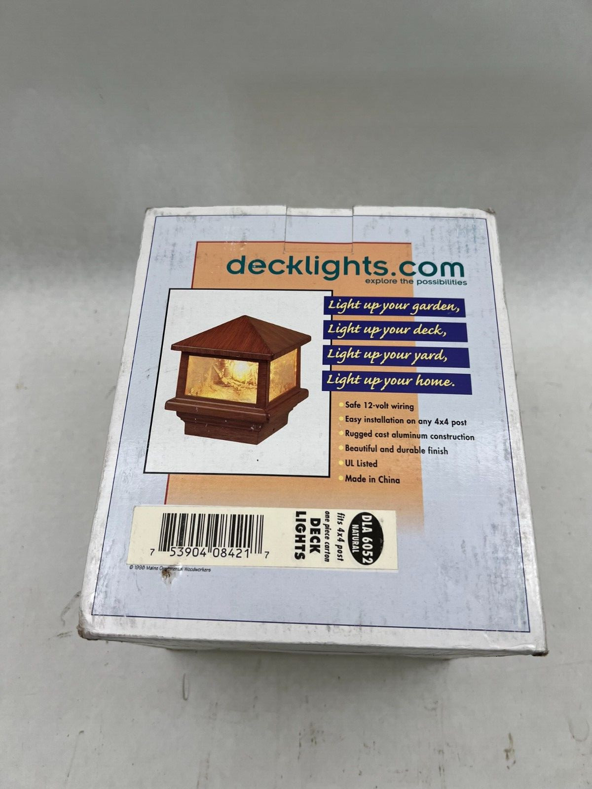Deck Light DLA 6052 NIB Natural Color 4x4 Post Top Light See Pics #G21 gallery