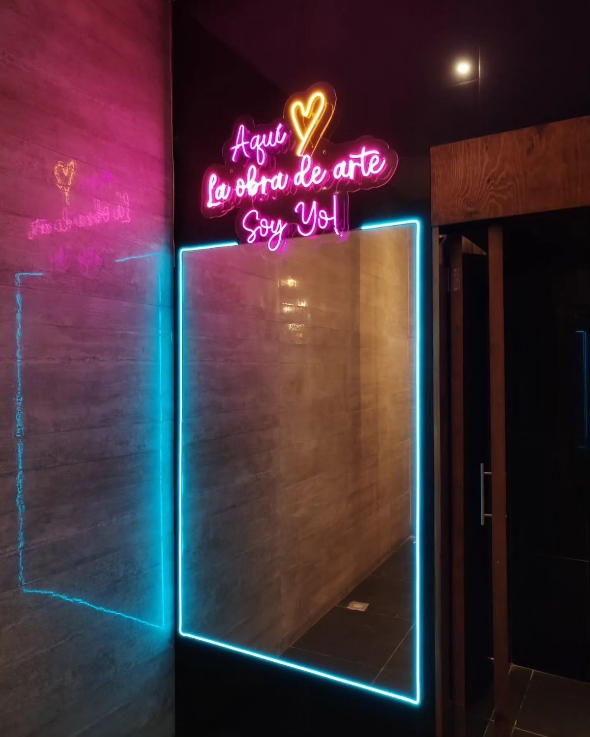 Wave Mirror Neon Sign, full-length mirror USB power LED Neon Light Sign Gift gallery