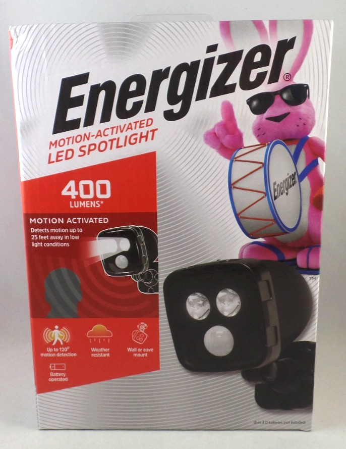 ENERGIZER Motion-Activated LED Spotlight 400 Lumens Outdoor Battery Operated