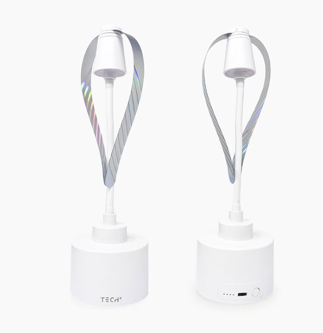 Tech Squared Portable Fly Fan with Lights and Portable Charging-2 Count gallery