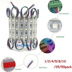 10ft-2000ft 5050 SMD 3 LED Module Light Storefront Window Signage Lamp DC 12V US