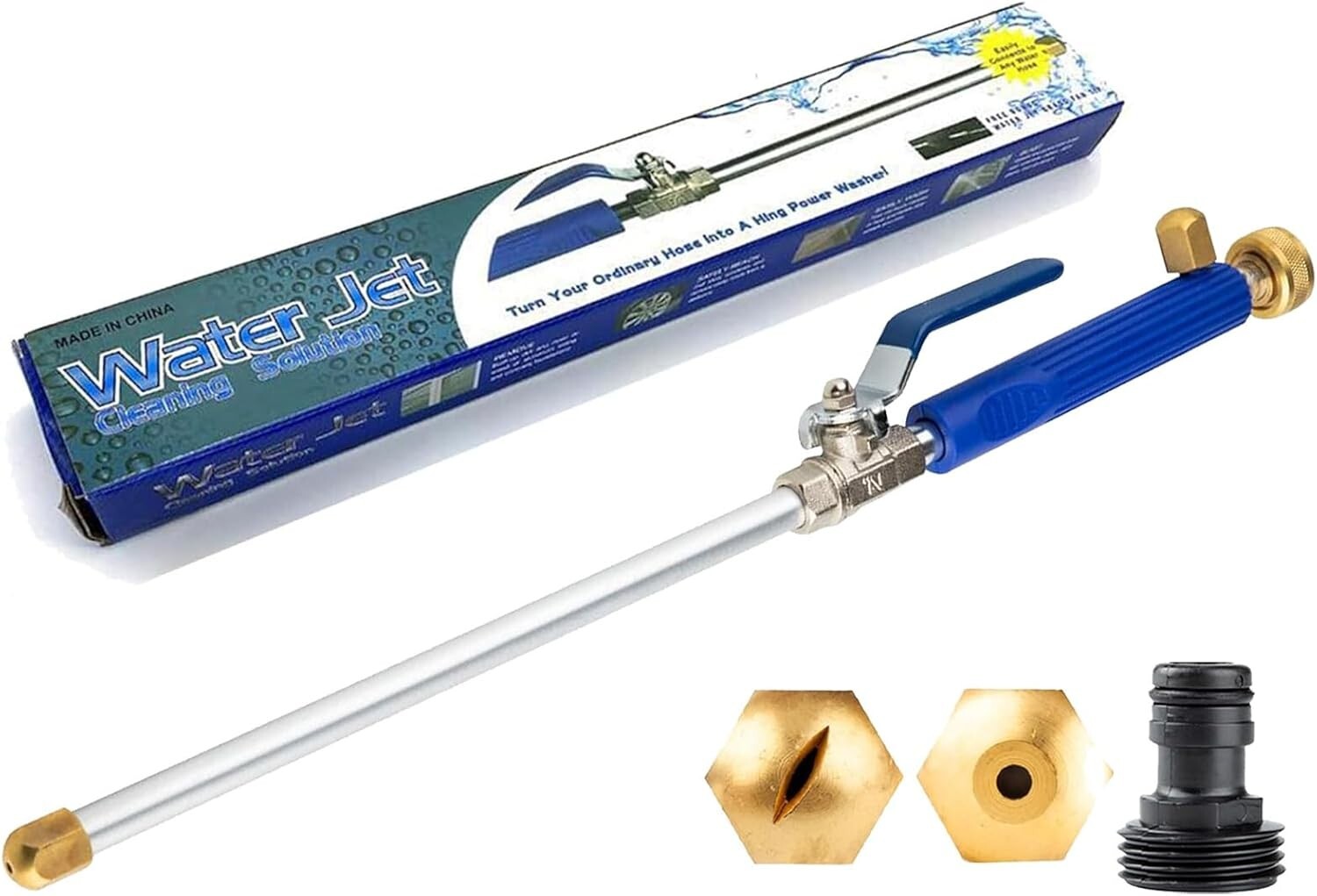 Hydroblast Power Nozzle, Pressure Washer, 2-in-1 High Pressure Jet Nozzle Washer gallery