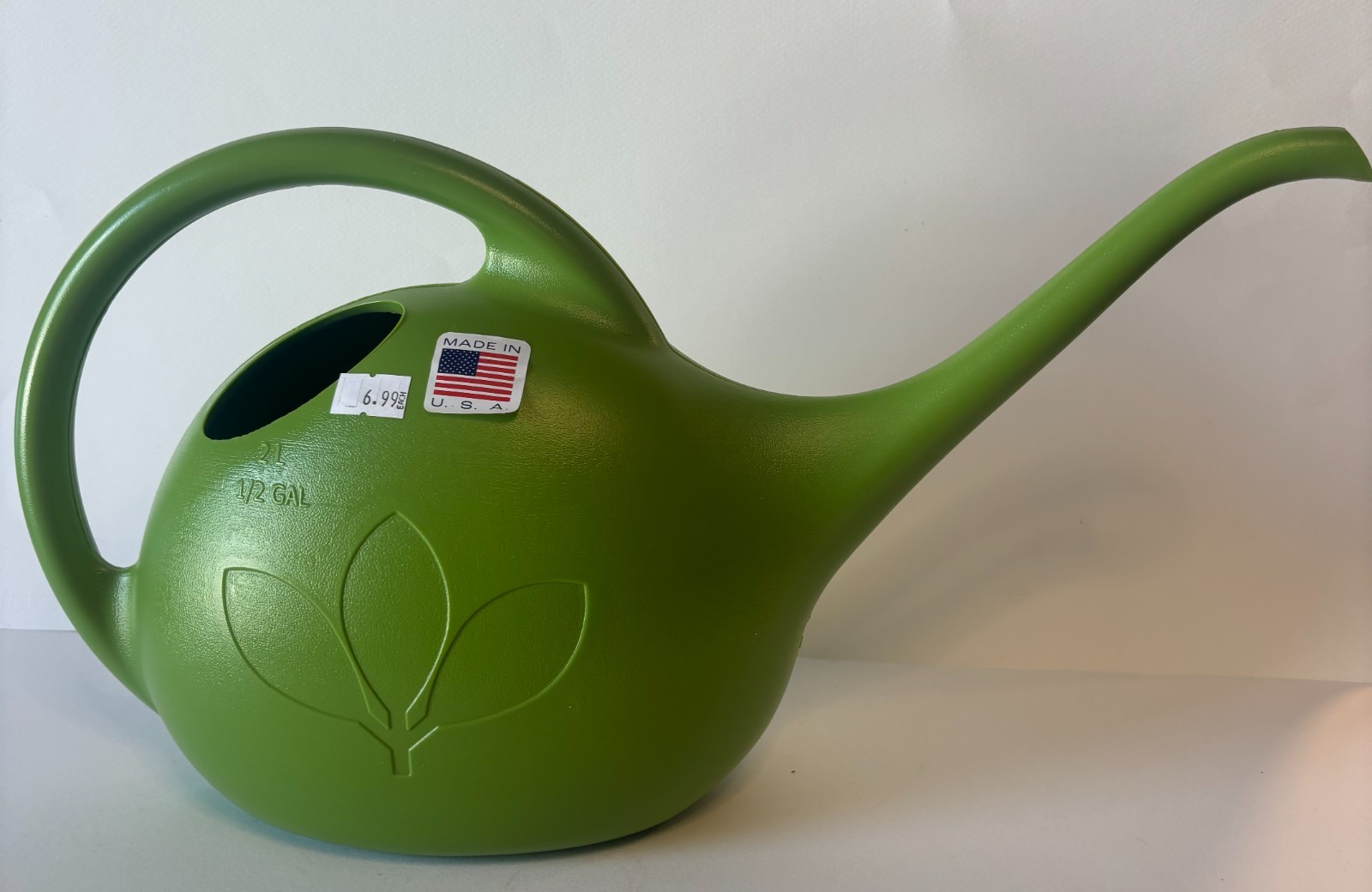 GREEN plastic Water can .5 gallon / 2 Liter gallery