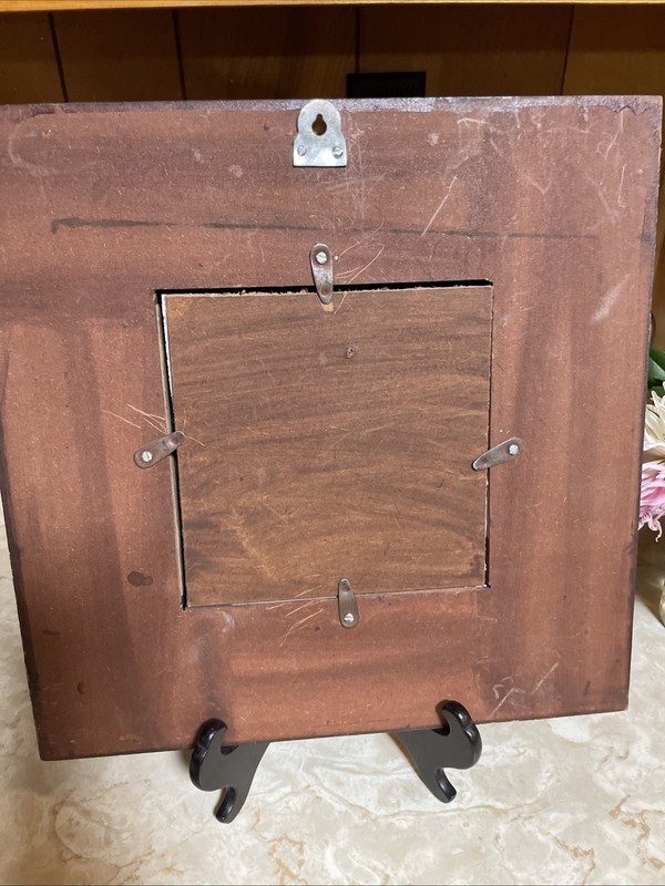 Cool Rustic Chic Metal Picture Mirror 12” Square Frame Wall Hanging Hung gallery