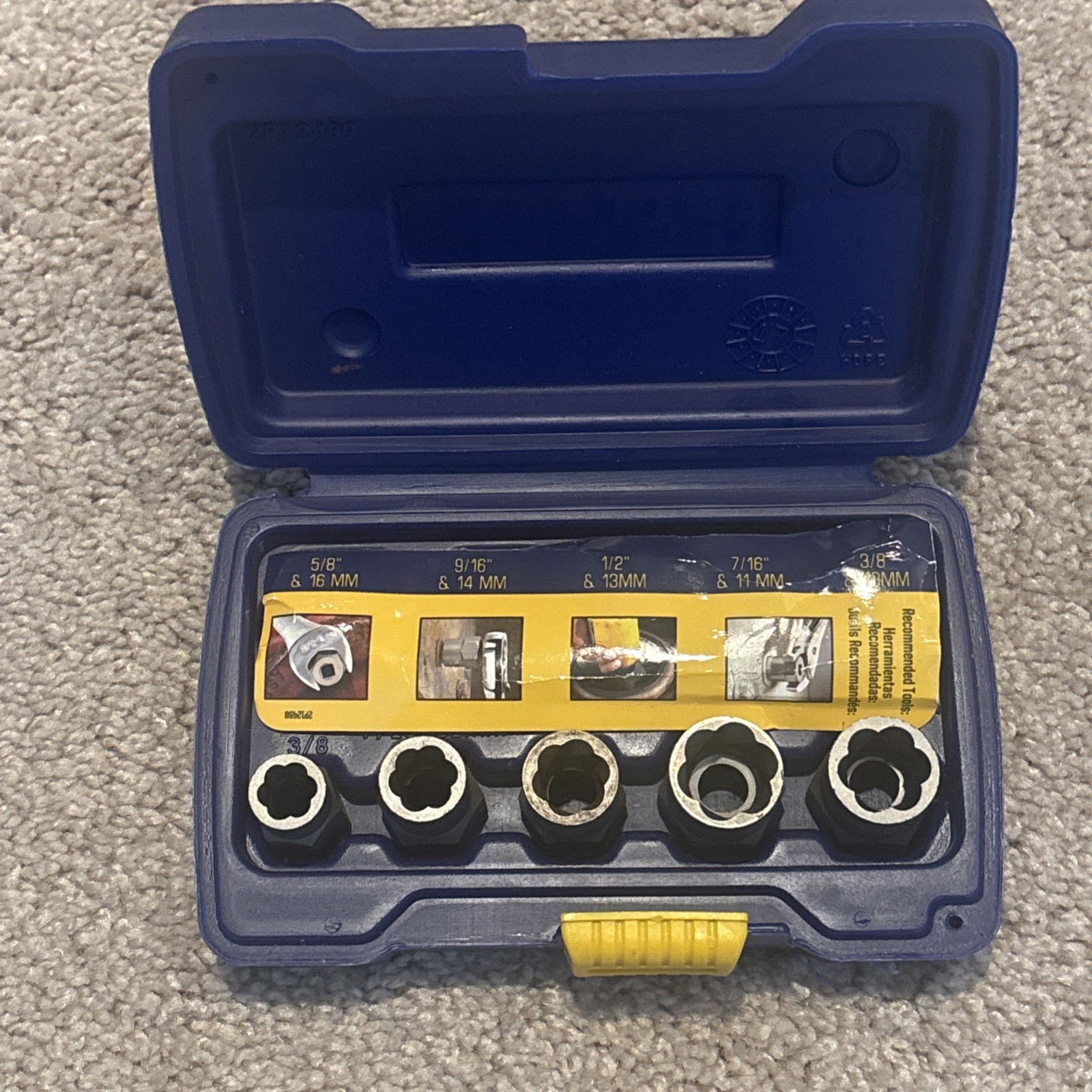 Irwin Bolt Grip Bolt Extractor 5 Pc. Base Set Used once gallery