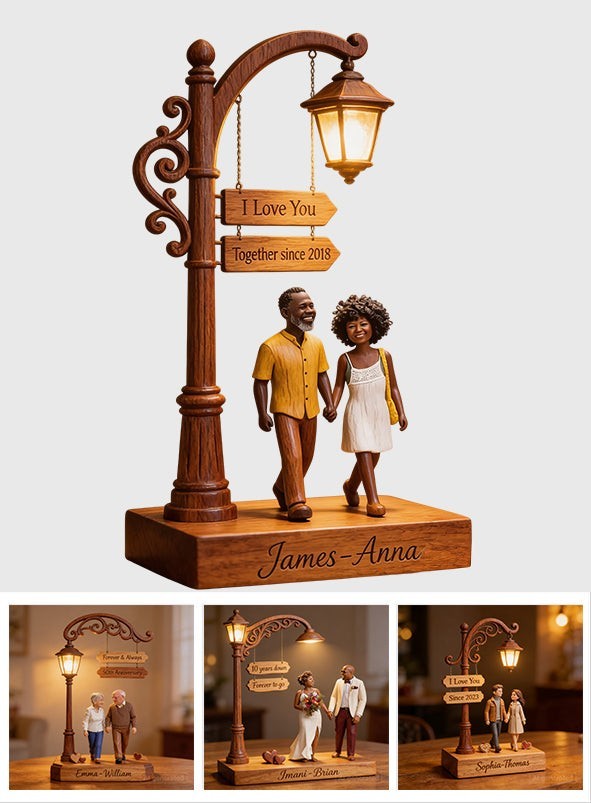 Custom Photo Couple Lamp Acrylic Block Personalized Anniversary Gift gallery