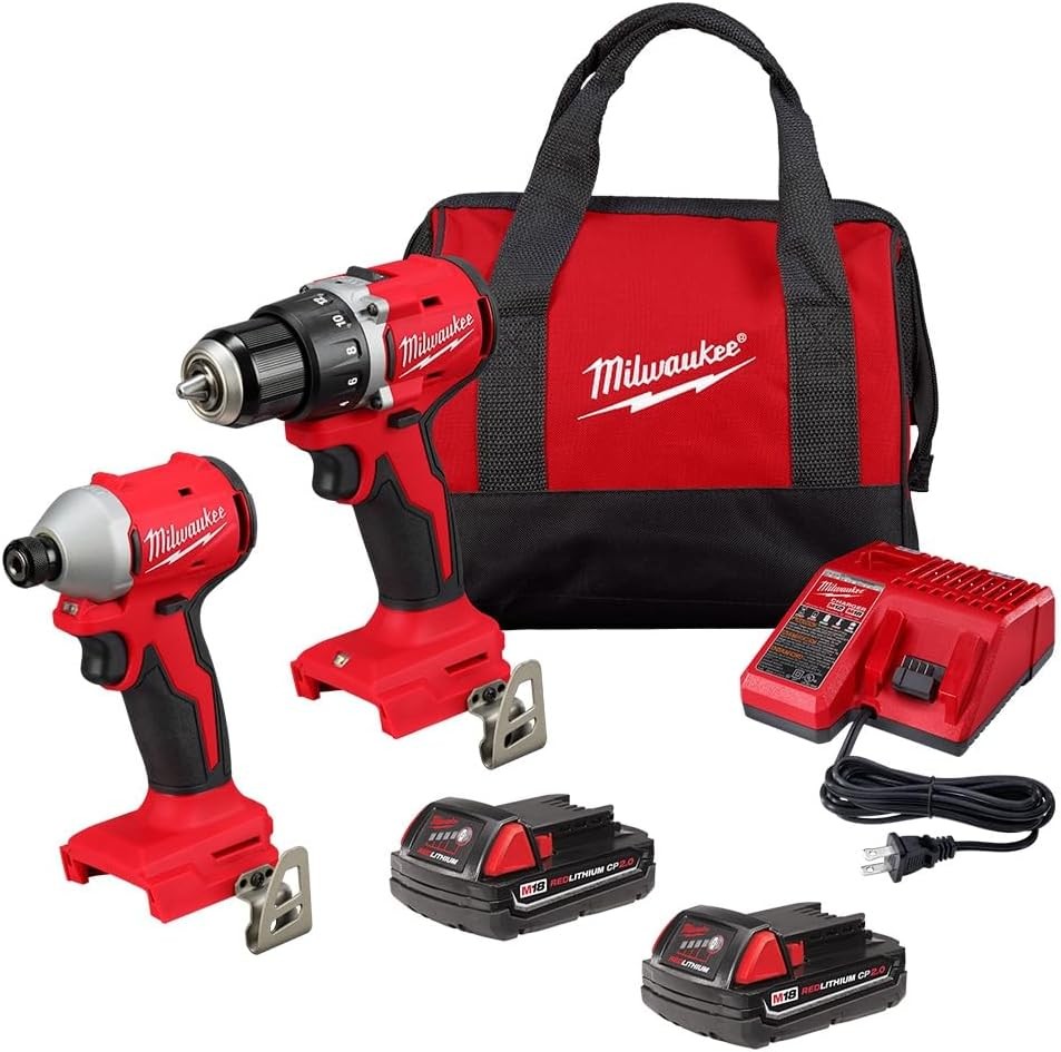 Milwaukee Electric - M18TRADE Compact BRUSHLESS 2-Tool Combo KIT *FREE SHIPPING* gallery