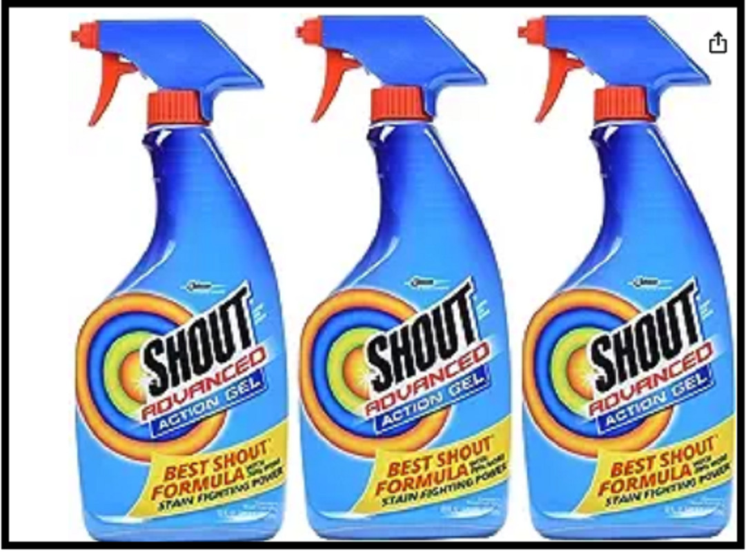 3-Pack Shout Advanced Laundry Stain Remover Gel, Breaks Down 100+ of Stains 22oz gallery