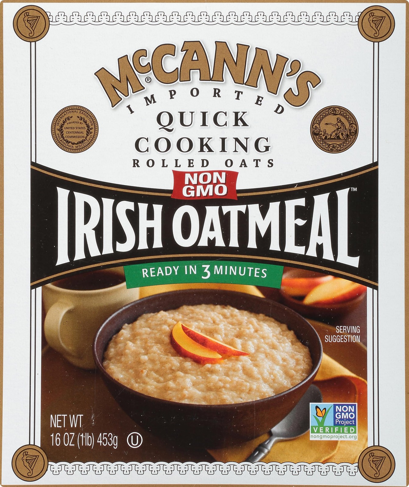 McCann's Irish Oatmeal, Quick Cooking Rolled 16 Ounce (Pack of 1), Original gallery