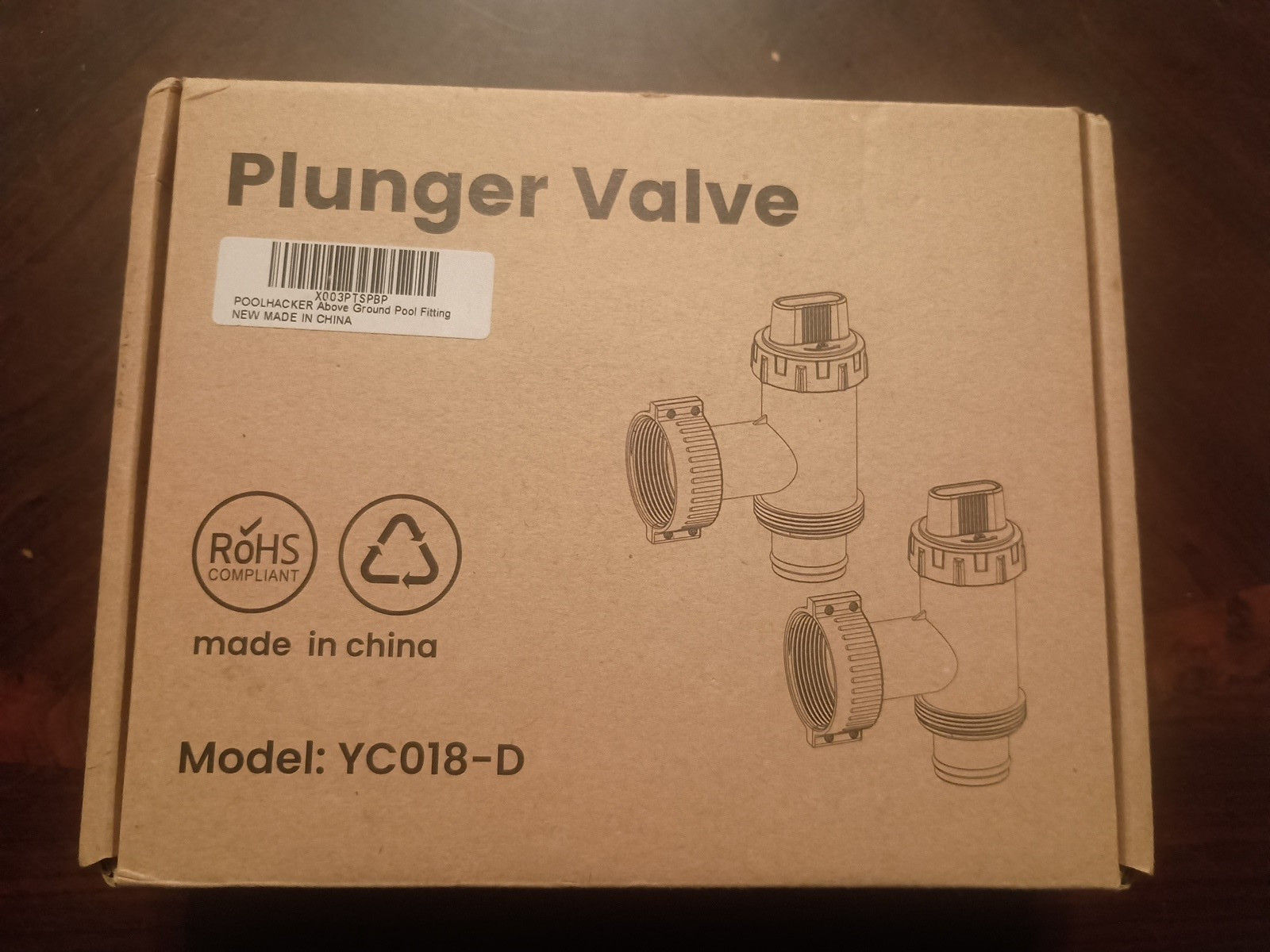 Plunger Valve Pool Parts Kit Model YC018-D (2) Pack ROHS Compliant, Brand New gallery