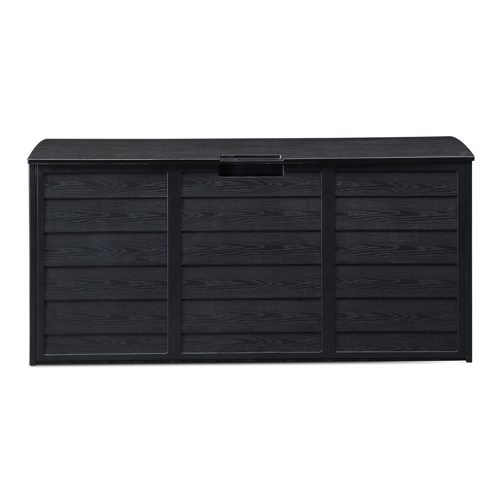 75gal 280L OutdoorPlastic Storage Deck Box Chest Tools Toys Lockable BLACK gallery