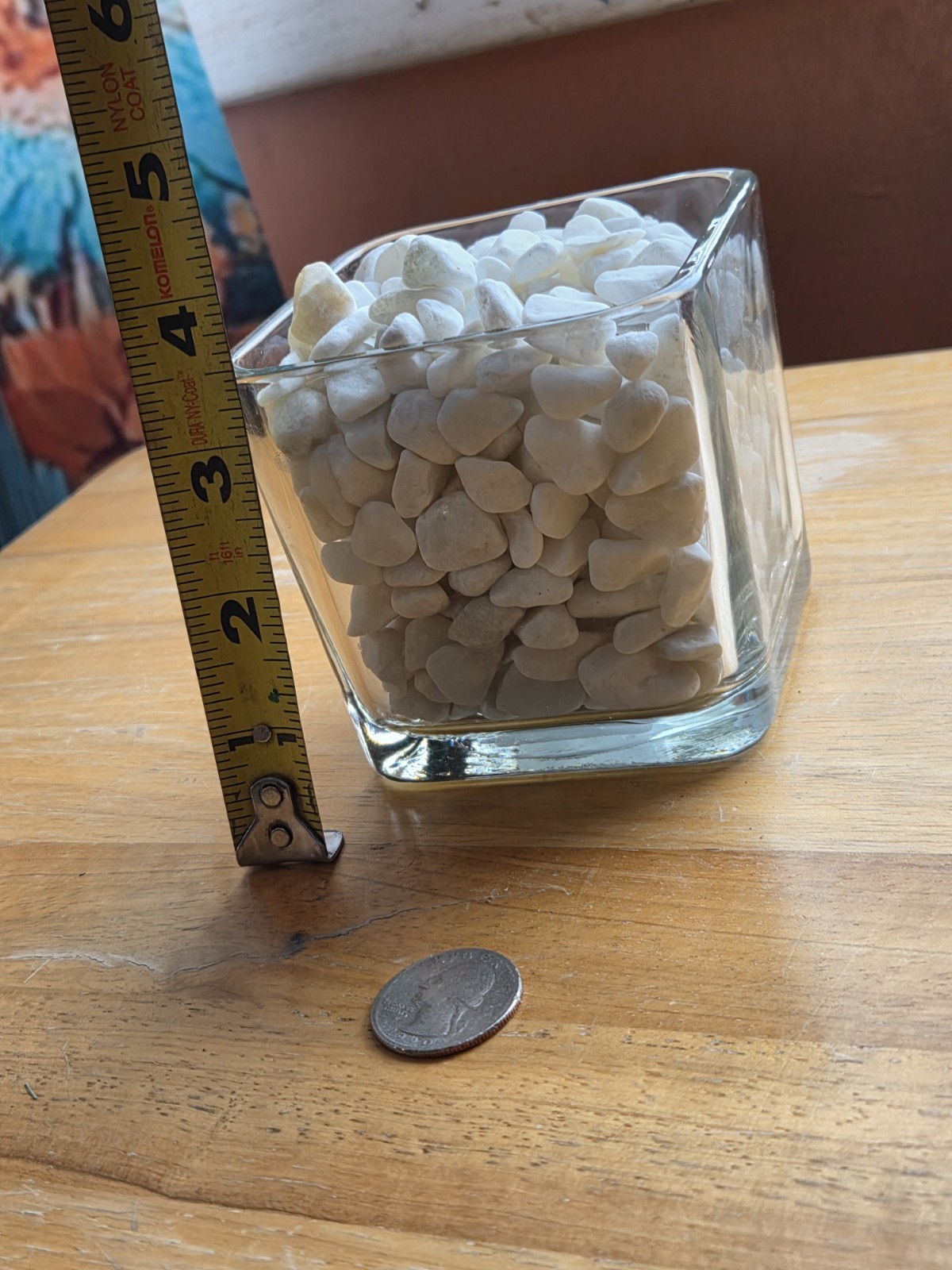 Smooth White Stone Pebbles Small Irregular Shape . Less Than 5 in gallery
