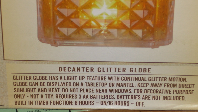 NEW in BOX/Cracker Barrel Exclusive Bourbon Decanter Glitter Lite Up Globe gallery