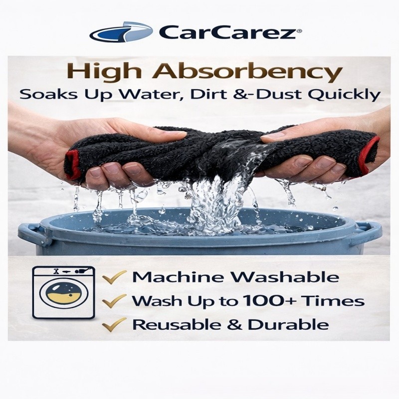 CarCarez 180 PCS Microfiber Towels 16"x16" 380 GSM Bulk Detailing Shop Towels gallery