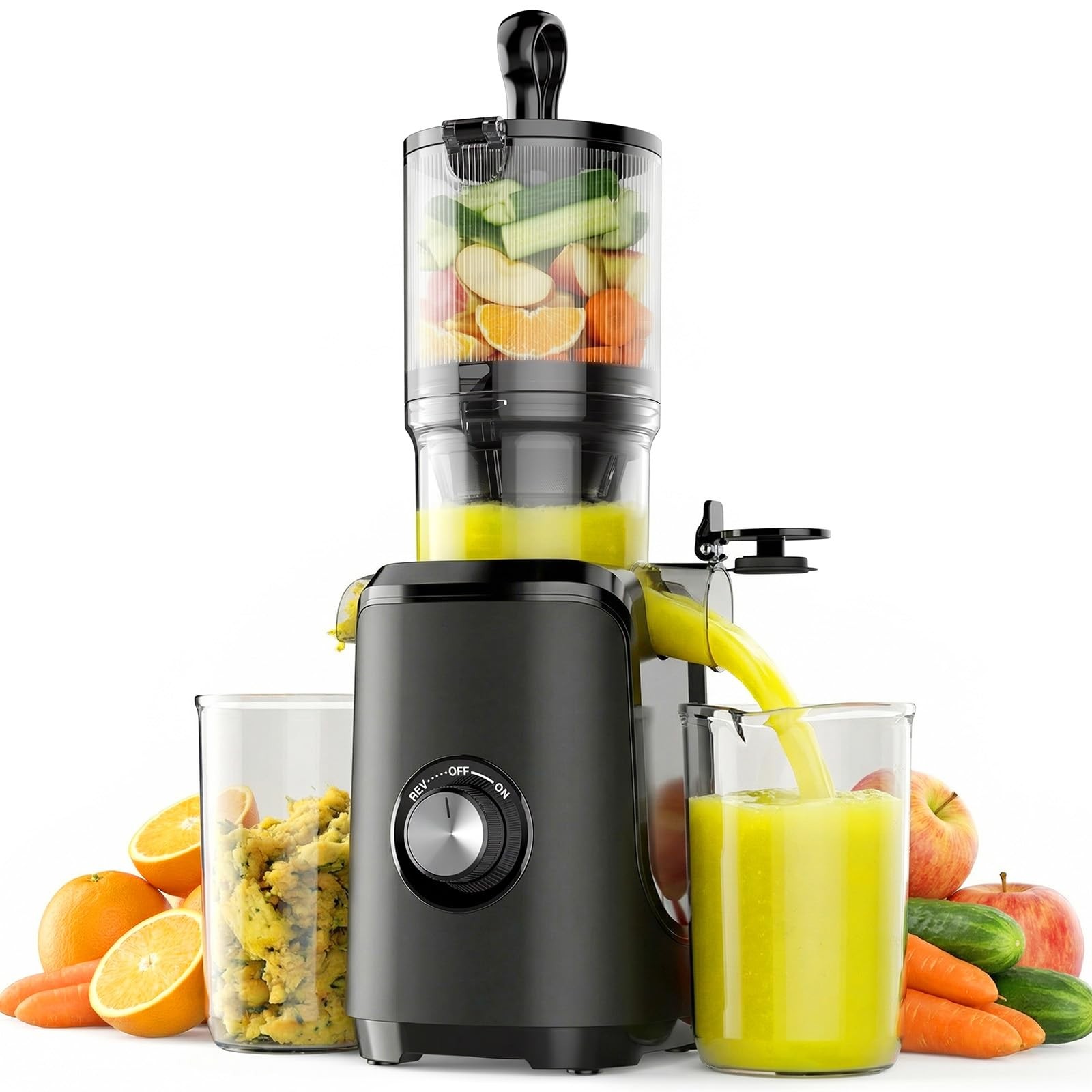 Cold Press Juicer Slow Masticating Juicer Machine with Reverse Juice Extractor gallery