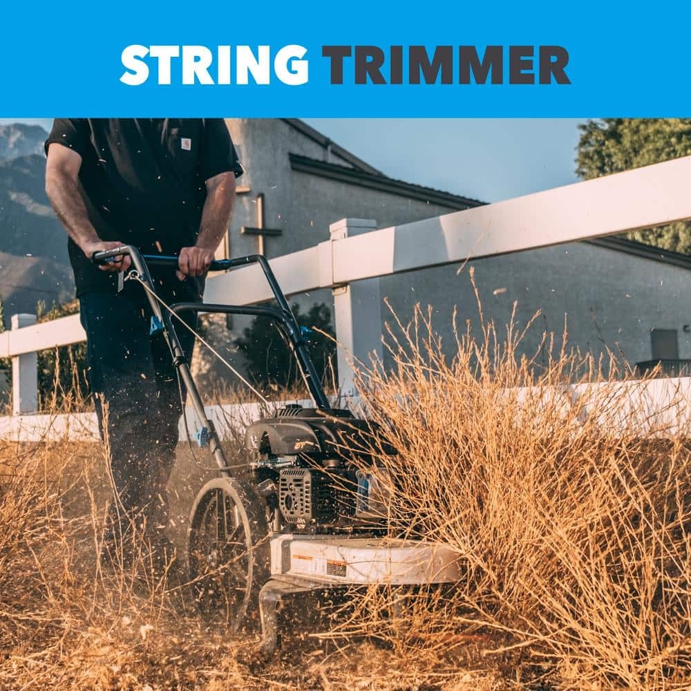 Walk Behind String Trimmer Lawn Field Brush Mower 173cc Grass Weed Eater 22" gallery