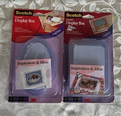 2 Sets Scotch Display Keepsake Boxes 2 Oval & 2 Rectangle. Cakes Gifts. New.