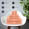 8 PIECES PEACH TOWEL GIFT SET (2 BATH, 2 HAND, 4 WASHCLOTH TOWELS ) 100% COTTON gallery