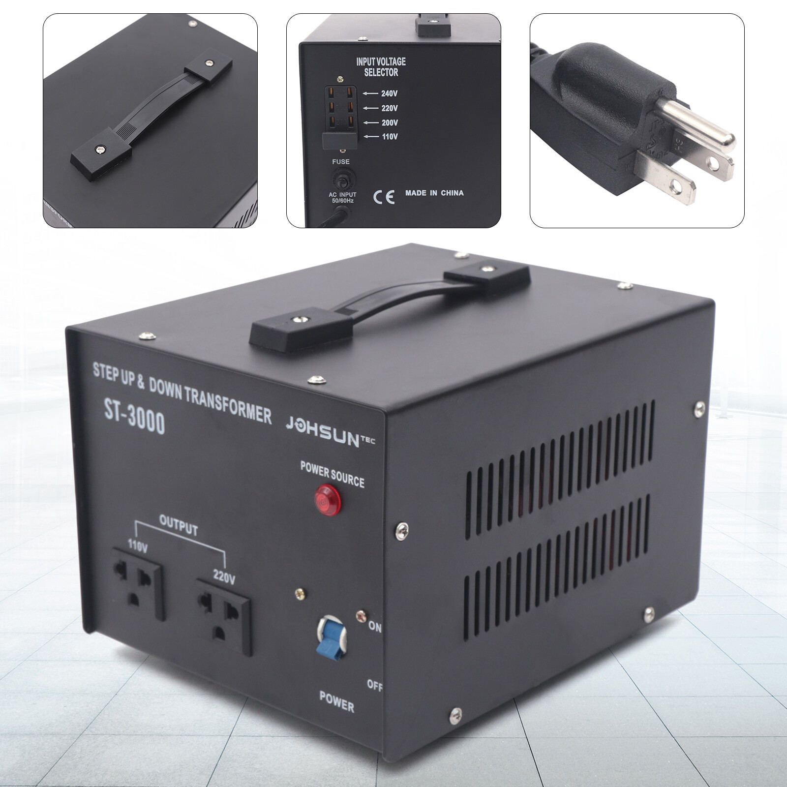 3000 Watt Voltage Converter Transformer Step Up/Down 110-120V to/From 220-240V gallery