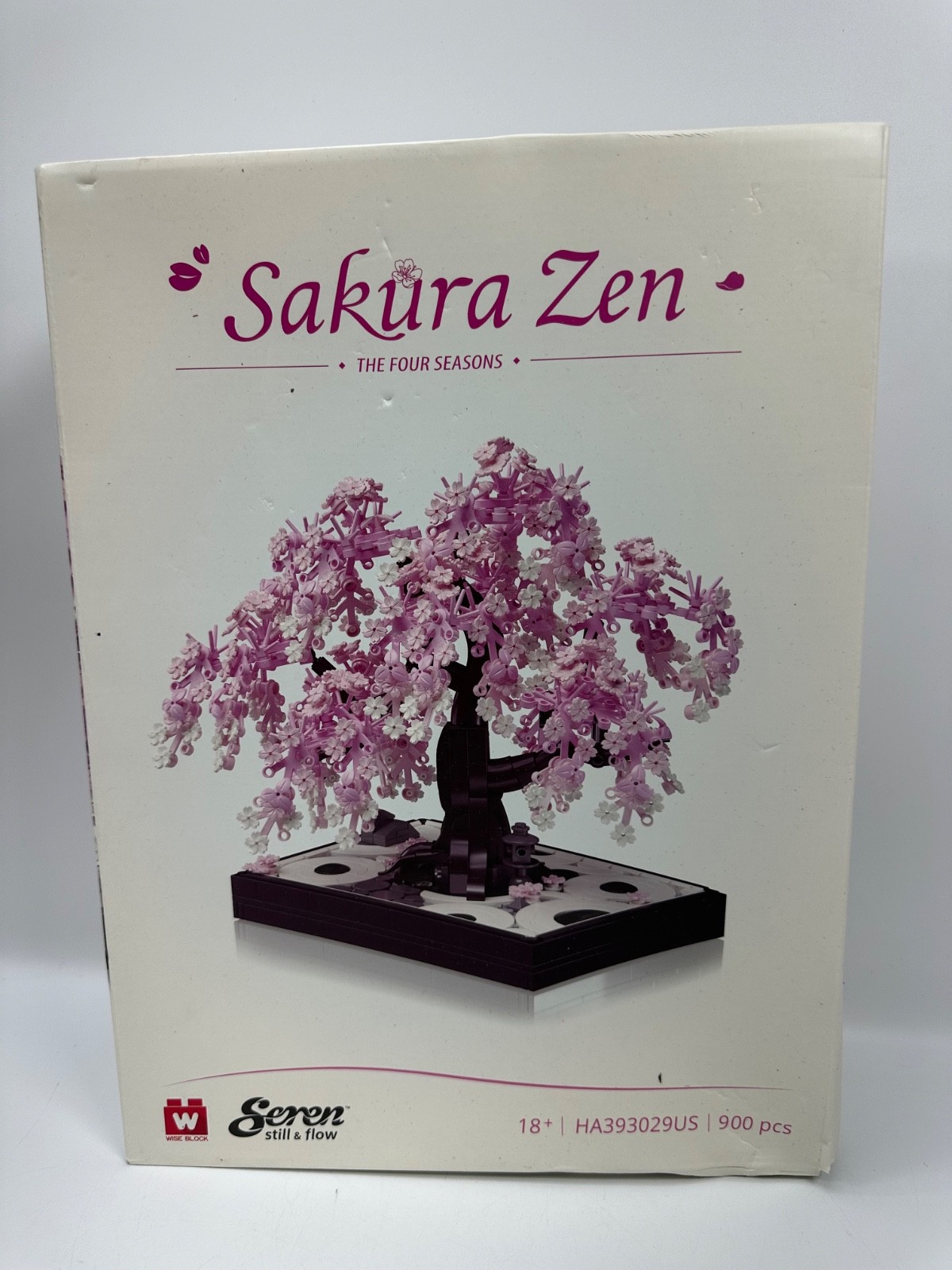 Wise Block Cherry Blossom Tree Building Block Set for Adult 900 Pcs Artificial B gallery