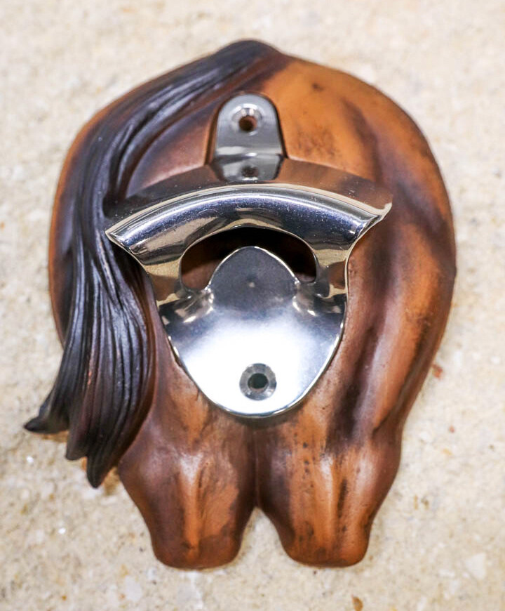 Funny Country Rustic Western Brown Horse Ass Butt Wall Beer Bottle Cap Opener gallery