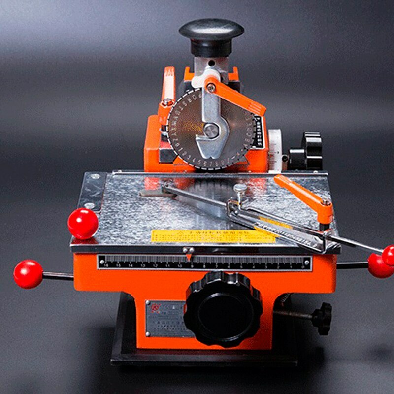 Metal Nameplate Marking Machine Embossing Engraving Small Semi-automatic gallery