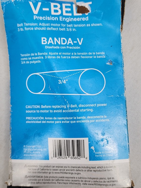 65 In. Evaporative Cooler V-Belt gallery