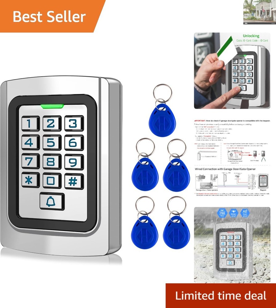 Wired Access Control Keypad for 2000 Users | Waterproof | PIN/ID Entry