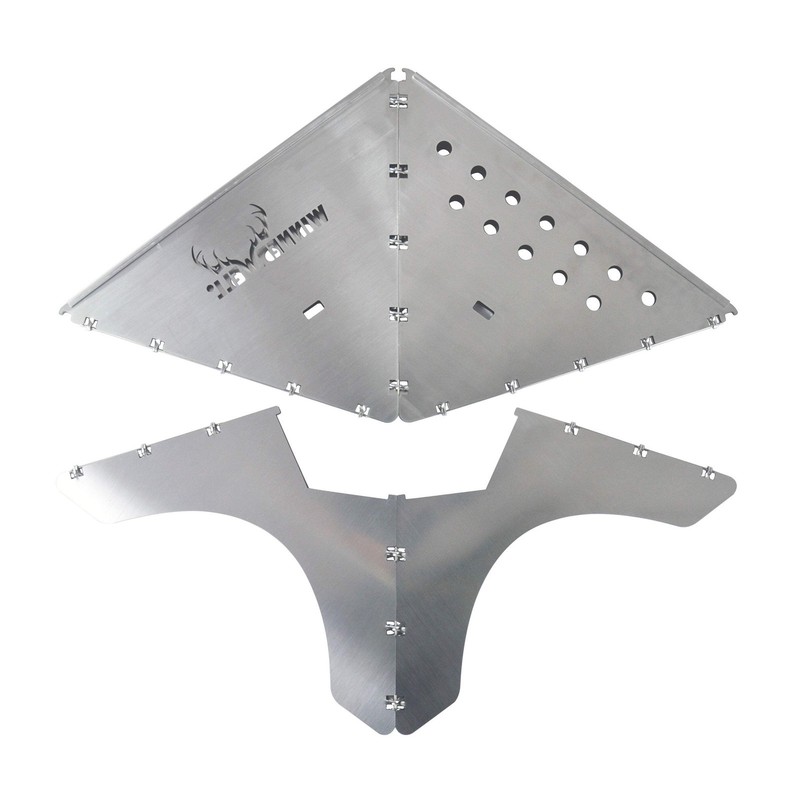Winnerwell Flat Firepit Fold-Flat Stainless Steel Camping Fire Pit S/M/L/XL gallery