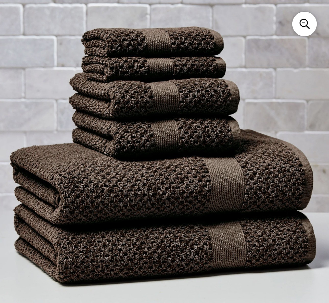 Better Homes & Gardens Soft Cotton Popcorn Textured 6 Piece Bath Towel Set gallery