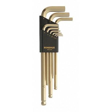Bondhus 38099 9 Piece Metric L-Shape Hex Key Set, 38099 gallery