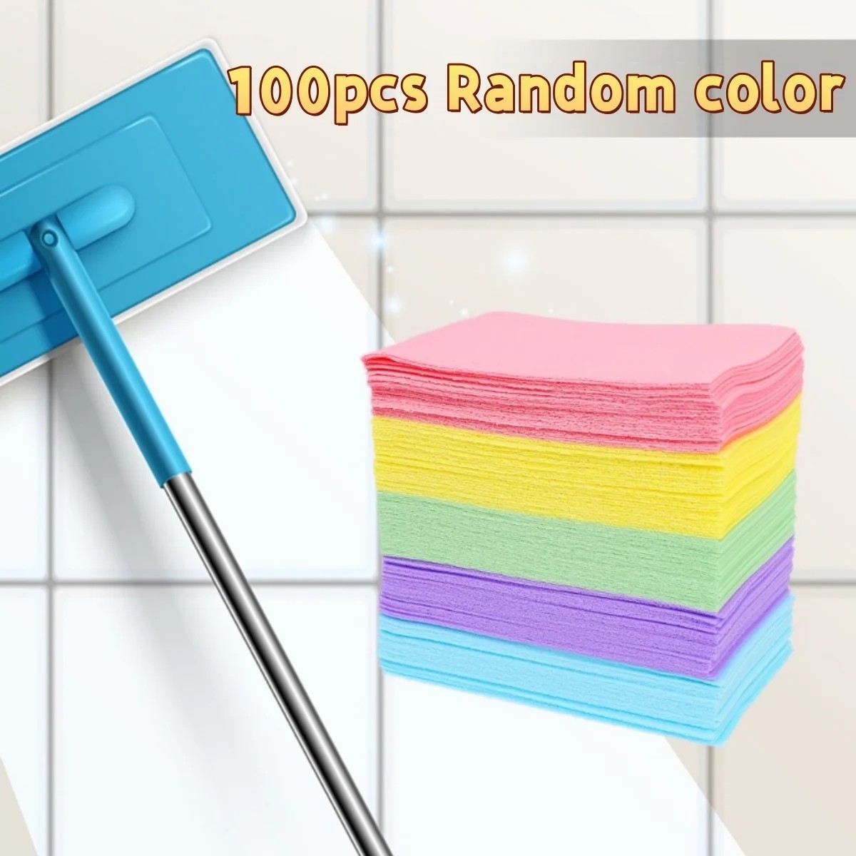 100/200Pcs Floor Cleaning Sheets Multi Surface Cleaner Tile Wood Bathroom Home gallery